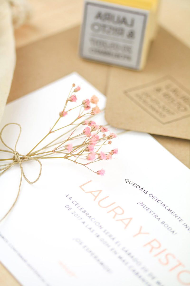invitación de boda "melissa"