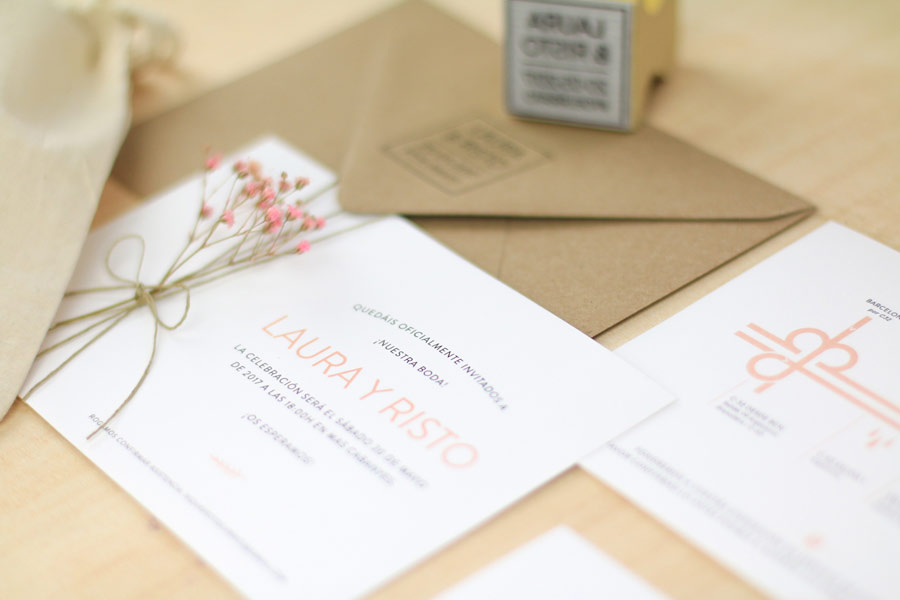 invitación de boda "melissa"