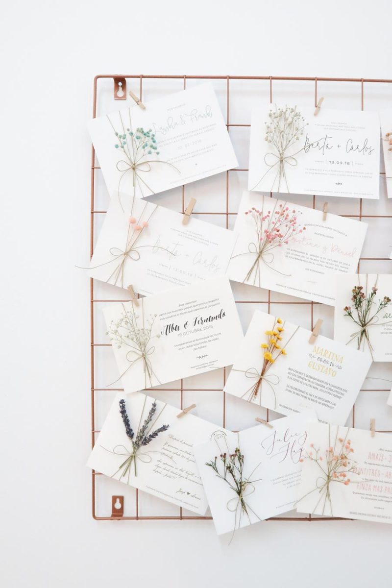 invitación de boda "lavanda clásica"