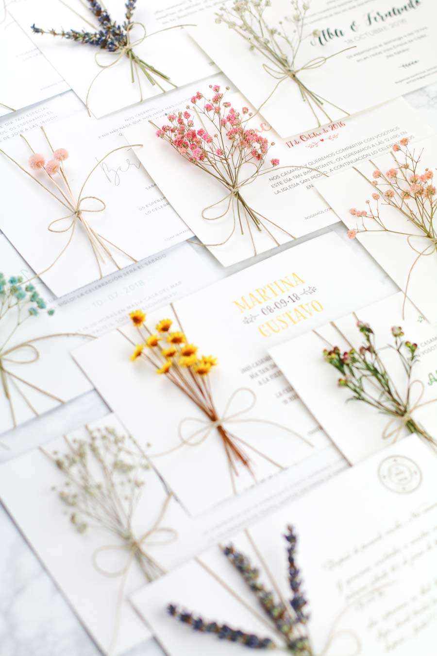 invitación de boda "lavanda clásica"