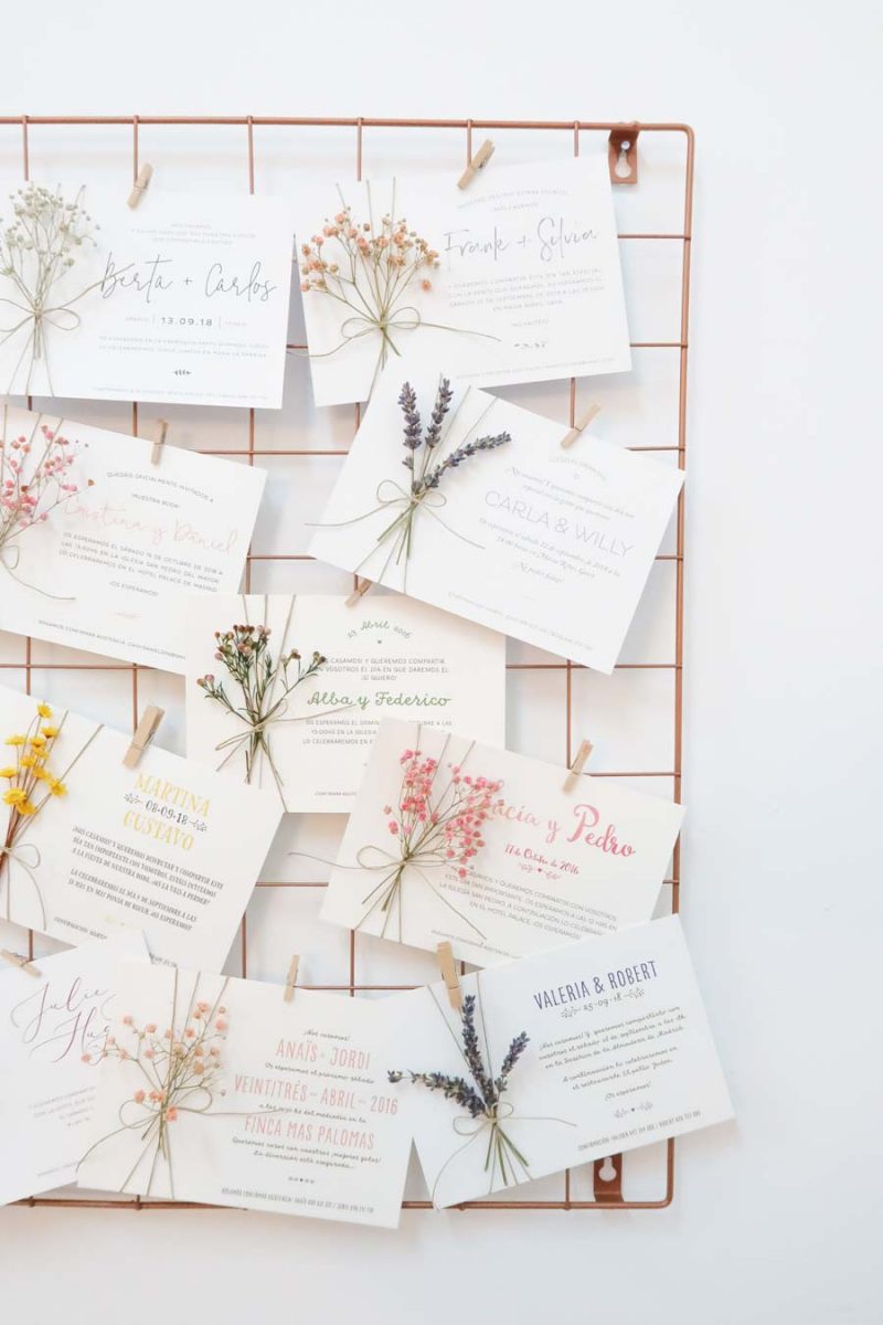 invitación de boda "lavanda clásica"